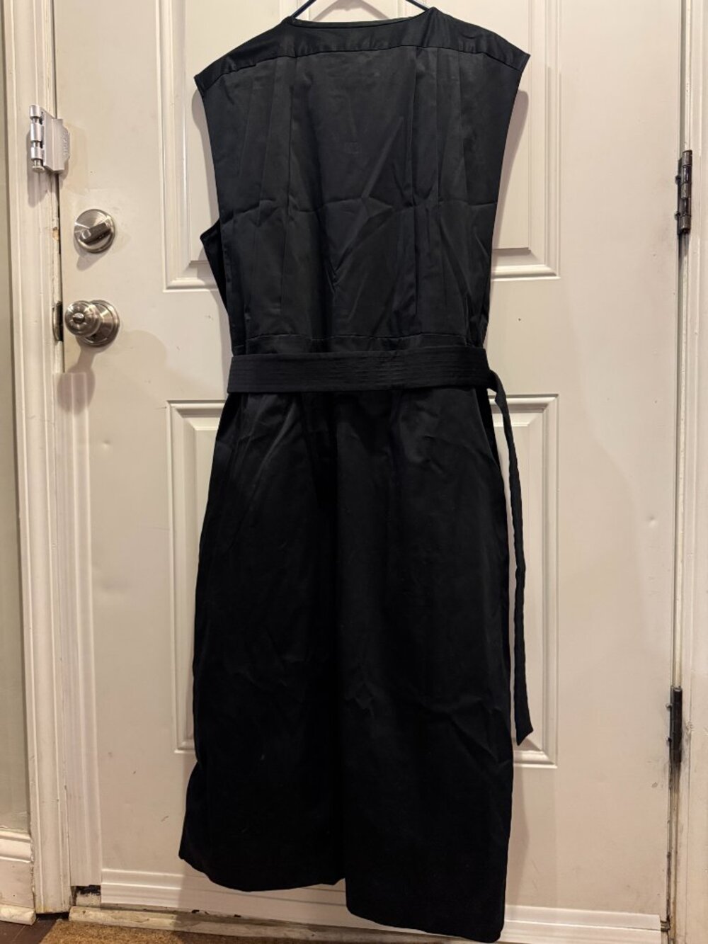 Banana Republic Cotton Satin Shirtdress Midi Button Front Belted Dress $130.00 - Picture 7 of 9
